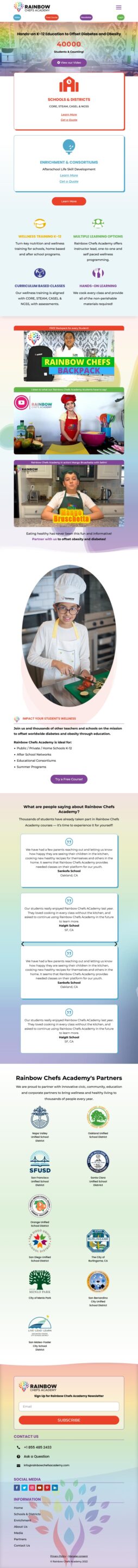 Rainbow Chefs Academy - Tablet Version