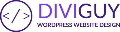 Logo for WordPress Web Design by Divi Guy
